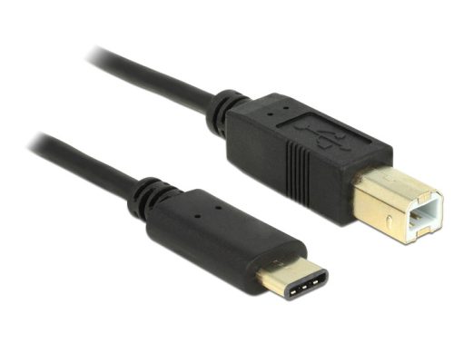 Delock Kábel USB Type-C  2.0 dugó > USB 2.0 B-típusú dugó 2,0 m fekete