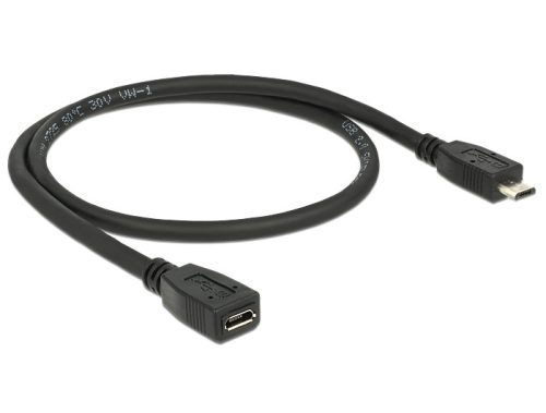 Delock Bővítőkábel USB 2.0-s, Micro-B típusú csatlakozódugóval > USB 2.0-s, Micro-B típusú csatlakoz