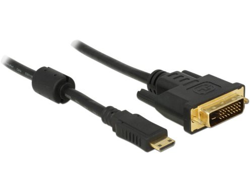 Delock HDMI-kábel Mini-C-csatlakozódugóval > DVI 24+1 csatlakozódugó 1 m