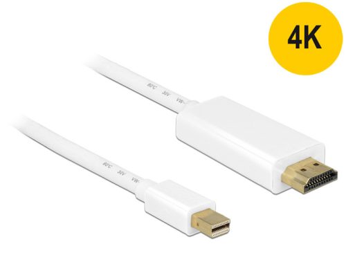 Delock Kábel mini Displayport 1.1 dugó - High Speed HDMI A dugó 4K 2m