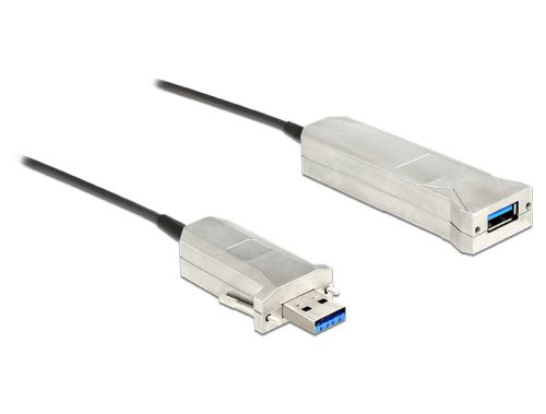 Delock aktív optikai kábel USB 3.0-A apa > USB 3.0-A anya 50 m