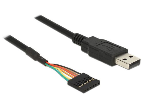 Delock kábel USB apa > TTL 6 tűs fejléc anya 1,8 m (3,3 V)