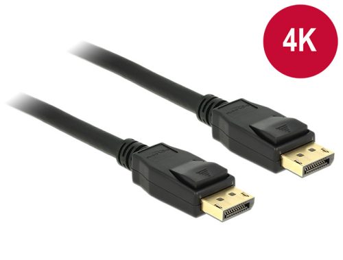 Delock Kábel Displayport 1.2 dugó > Displayport dugó 4K 5 m