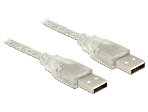 Delock USB 2.0-s kábel A-típusú csatlakozódugóval > USB 2.0-s, A-típusú csatlakozódugóval 1 m