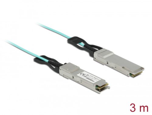 Delock Aktív optikai kábel QSFP+ 3 m