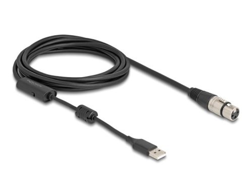 Delock Magas felbontású audio analóg - digitális átalakító kábel XLR 3 tű   A típusú USB 3 m