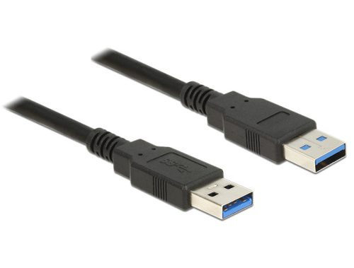 Delock USB 3.0-s kábel A-típusú csatlakozódugóval > USB 3.0-s, A-típusú csatlakozódugóval, 1,5 m, fe