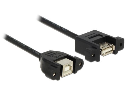 Delock kábel USB 2.0 Type-B anya panelre szerelhető > USB 2.0 Type-A anya panelre szerelhető 25 cm