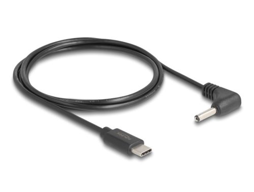 Delock USB Type-C  tápkábel - DC 3,5 x 1,35 mm méretű apa hajlított 1,5 m