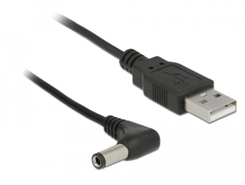 Delock USB tápkábel DC 5,5 x 2,5 mm-es 90 -os apára 1,5 m