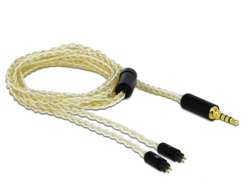 Delock Audio kábel 3,5 mm 4 tűs sztereo jack apa - 2 x 2 tűs apa 1,25 m