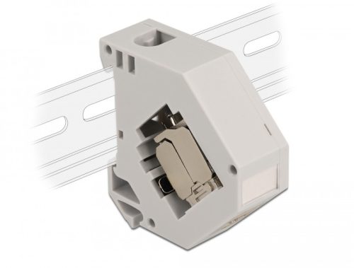 Delock DIN sín adapter Keystone modullal RJ45 anya Cat.6A LSA