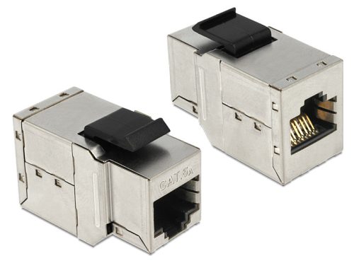 Delock Keystone modul RJ45 anya > RJ45 anya Cat.6, ezüst