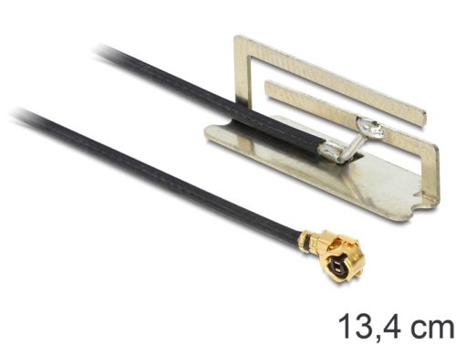 Delock WLAN antenna MHF/U.FL 802.11 a/b/g/n -4 dBi kompatibilis, 134 mm, belső PIFA