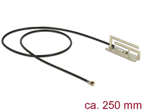 Delock WLAN antenna MHF IV/ HSC MXHP32 802.11 ac/a/h/b/g/n PIFA 1,6 dBi 250 mm belső