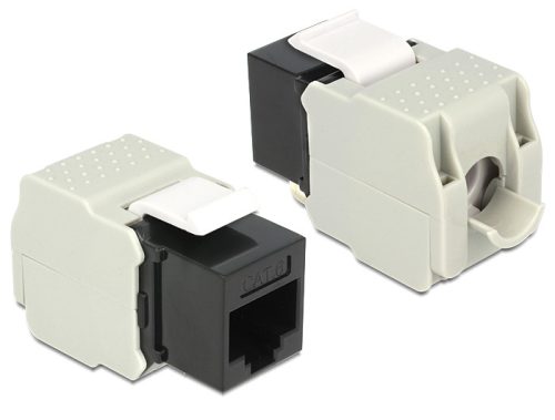 Delock Keystone Module RJ45 anya > LSA Cat.6 UTP fekete