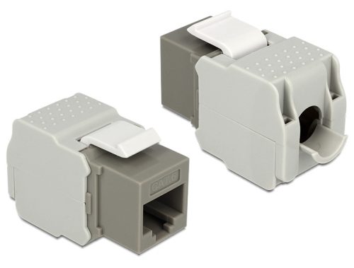 Delock Keystone modul RJ45 anya > LSA Cat.6 UTP szürke