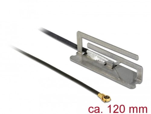 Delock WLAN antenna MHF IV / HSC MXHP32 kompatibilis dugó 802.11 ac / a / h / b / g / n PIFA 1,6 dBi