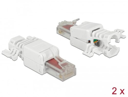 Delock RJ45 dugó Cat.6 UTP szerszám nélkül szerelheto 2 darab