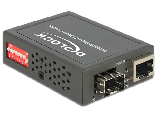 DELOCK Média konverter 10/100/1000Base-T - SFP, kompakt