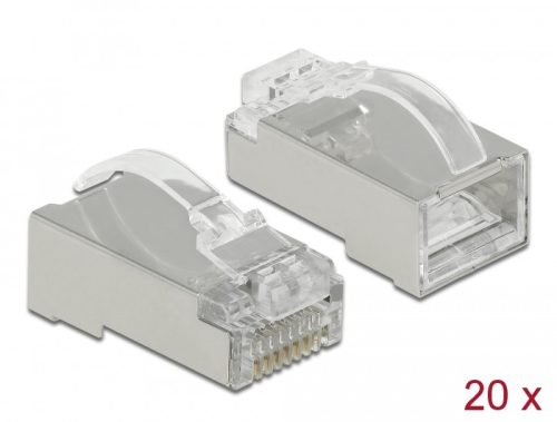 Delock RJ45 nyomó+vágó+hajlító apa Cat.6 STP 20 db.