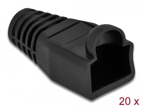 Delock Feszültségcsökkentő RJ45 apához, 20 db. Fekete