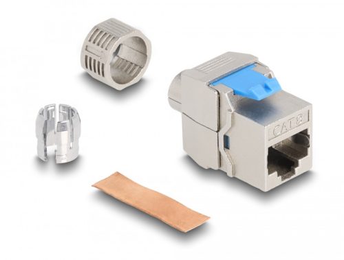 Delock Keystone Module RJ45 aljzat az LSA Cat.8.1-hez szerszámmentes