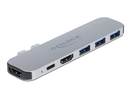 Delock Dokkoló Állomás MacBook-hoz kettős HDMI 4K / PD / Hub