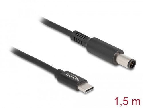 Delock Laptop töltőkábel USB Type-C  apa - Dell 7,4 x 5,0 mm apa