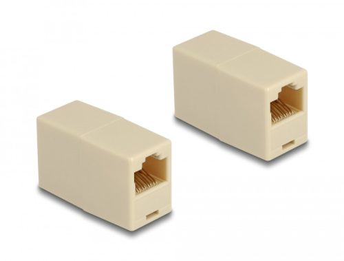 Delock Adapter RJ45 anya - RJ45 anya UTP bézs