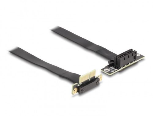 Delock PCI Expressz riser kártya x1 apa 90 -os szögben - x1 szlot 90 -os szögben kábellel 30 cm