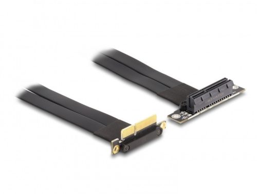 Delock PCI Expressz riser kártya x4 apa 90 -os szögben - x4 szlot 90 -os szögben kábellel 60 cm