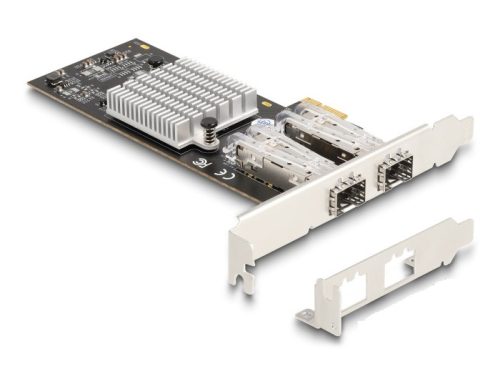 Delock PCI Express x1 Kártya - 2 x SFP bővítőhely Gigabit LAN