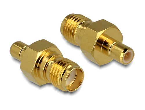 Delock Adapter SMA jack > SMB jack, aranyozott