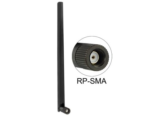 Delock WLAN antenna RP-SMA 802.11 ac/a/h/b/g/n 3 ~ 6 dBi mindenirányú Joint