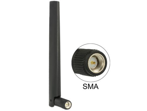 Delock ZigBee Antenna Multi Bluetooth, GSM, LTE, UMTS, WLAN IEEE 802.11 b/g/n SMA 1 ~ 4.3 dBi Omnidi