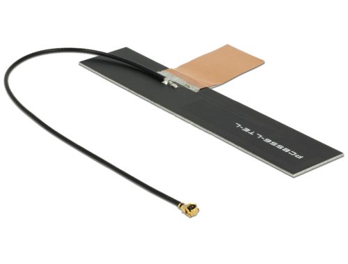 Delock LTE Antenna MHF/U.FL-LP-068 Compatible Plug 0.5 ~ 2.0 dBi 150 mm PCB Internal Self-Adhesive