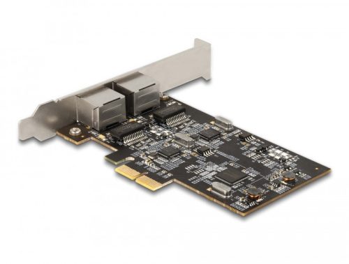 Delock PCI Express x2 kártya 2 x 2,5 Gigabit LAN i225-höz