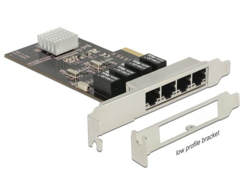 Delock Delock PCI Express kártya > 4 x Gigabit LAN