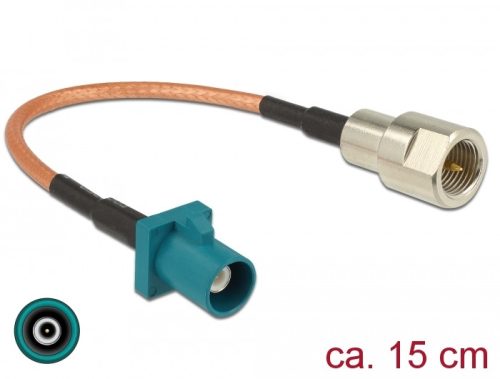 Delock Antennakábel, FAKRA Z-dugó > FME-dugó, RG-316 15 cm