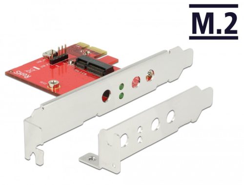 Delock PCI Express Kártya > 1 x belső M.2 Key E - alacsony profilú formatényező