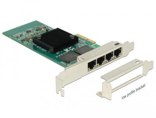 Delock PCI Express Kártya > 4 x Gigabit LAN