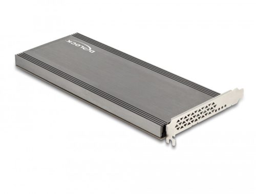 Delock PCI Expresz 4.0 x16 kártya - 4xbelső NVMe M.2 M-kulcs hűtőbordával és ventilátorral-elágazás