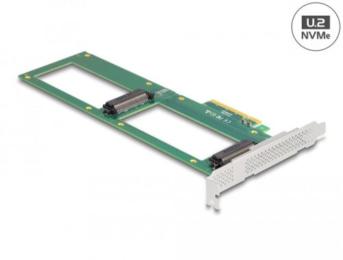 Delock PCI Express 4.0 x8 kártya - 2 x belső U.2 NVMe SFF-8639 - elágazás