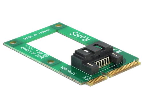 Delock MiniPCIe átalakító mSATA teljes méret > 1 x SATA 7 pin anya