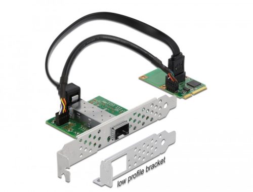 Delock Mini PCIe I/O PCIe teljes méretű 1 x SFP Gigabit LAN