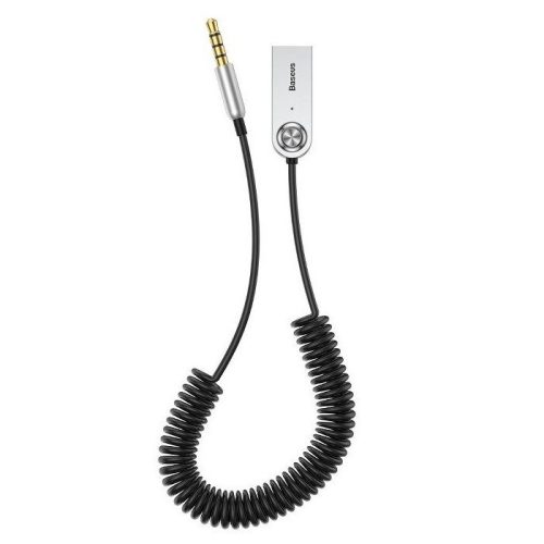 BASEUS Bluetooth AUX jack 3.5mm adapter CABA01-01 ezüst/fekete