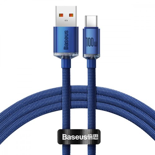 Baseus Crystal Shine Series USB-C kábel CAJY000403, 100W, 1.2m, kék