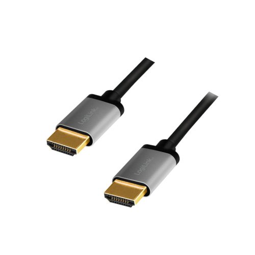 Logilink HDMI kábel, A/M - A/M, 4K/60 Hz, alu, 1 m