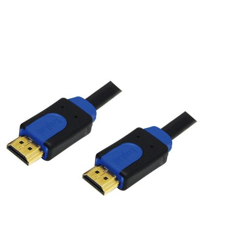 LogiLink HDMI nagy sebességű kábel, 2x HDMI apa, fekete, 2m